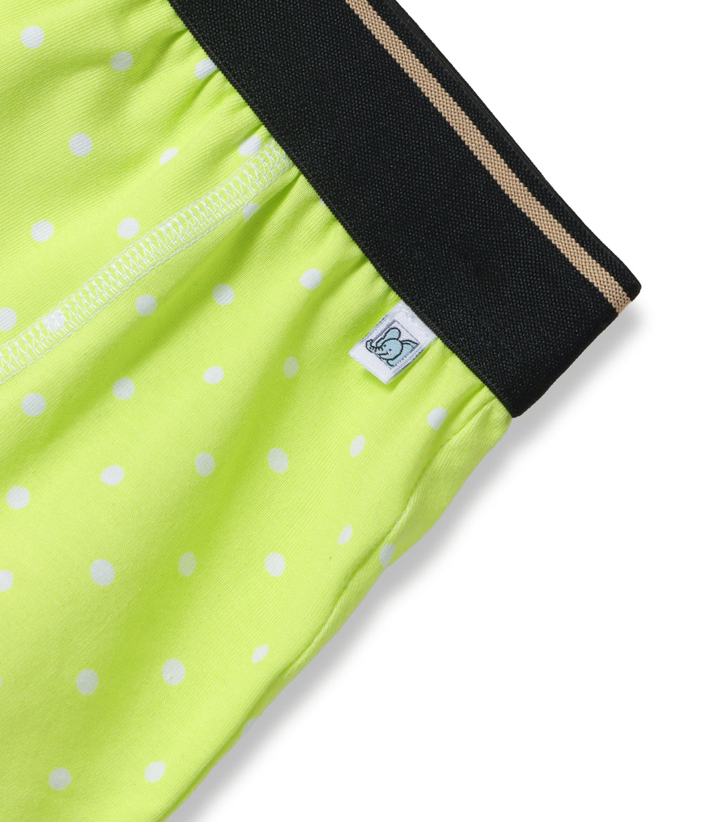 Neon Polka Dot Kids Boys Cotton Trunks