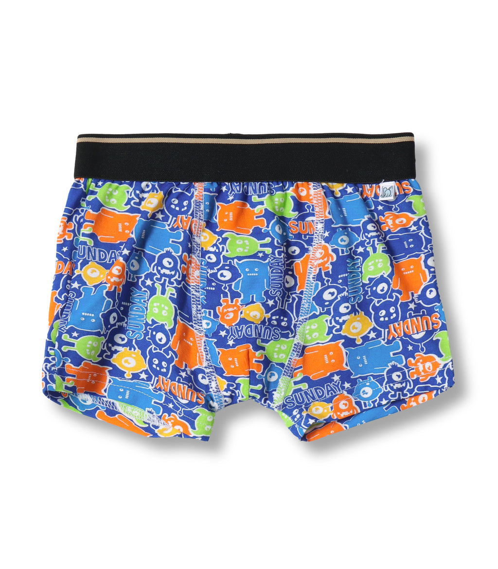 Monster Print Kids Boys Cotton Trunks