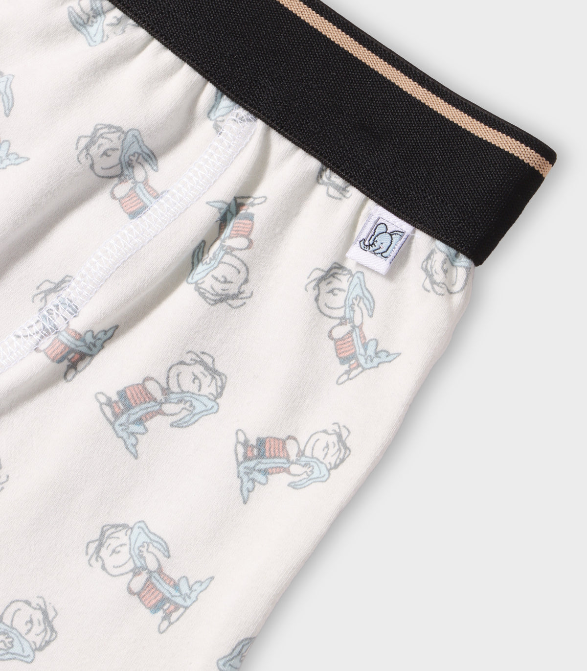Cute Bunny Print Kids Boys Cotton Trunks