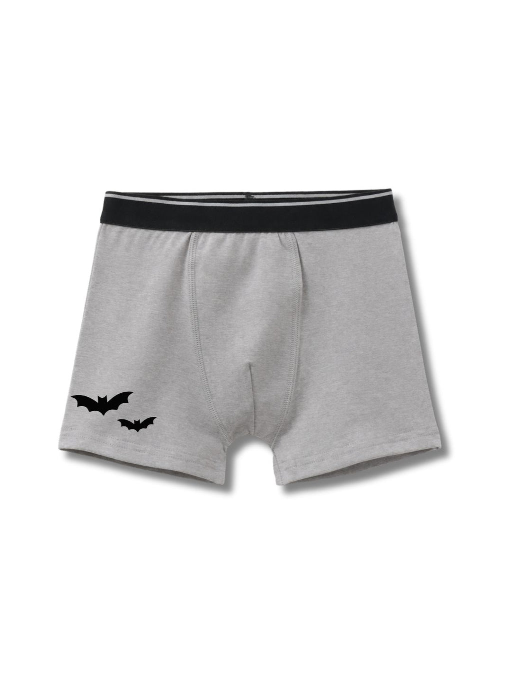 Grey Melange Flying Bats Night Adventure Boys Trunks