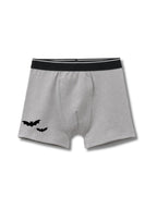 Grey Melange Flying Bats Night Adventure Boys Trunks
