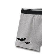 Grey Melange Flying Bats Night Adventure Boys Trunks