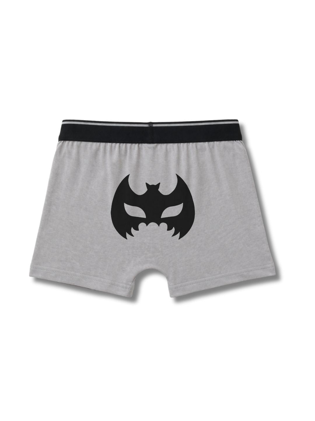 Grey Melange Flying Bats Night Adventure Boys Trunks
