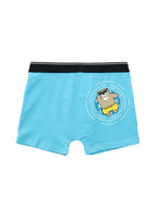 Sky Blue Cool Dog Face Peekaboo Boys Trunks