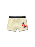 Cream Beige Cute Crab Waving Hello Boys Trunks