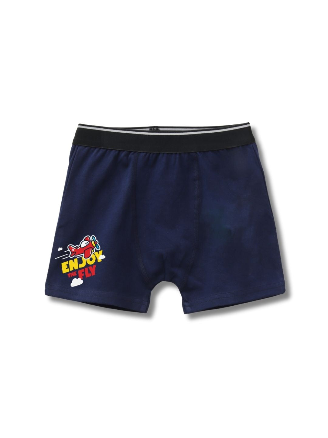 Navy Blue Airplane Enjoy The Fly Adventure Boys Trunks