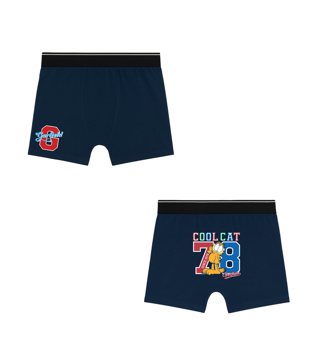 Cool Cat Printed Blue Boys Trunks - Garfield©