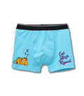 Sky Blue Garfield Sleeping Eat Sleep Repeat Boys Trunks
