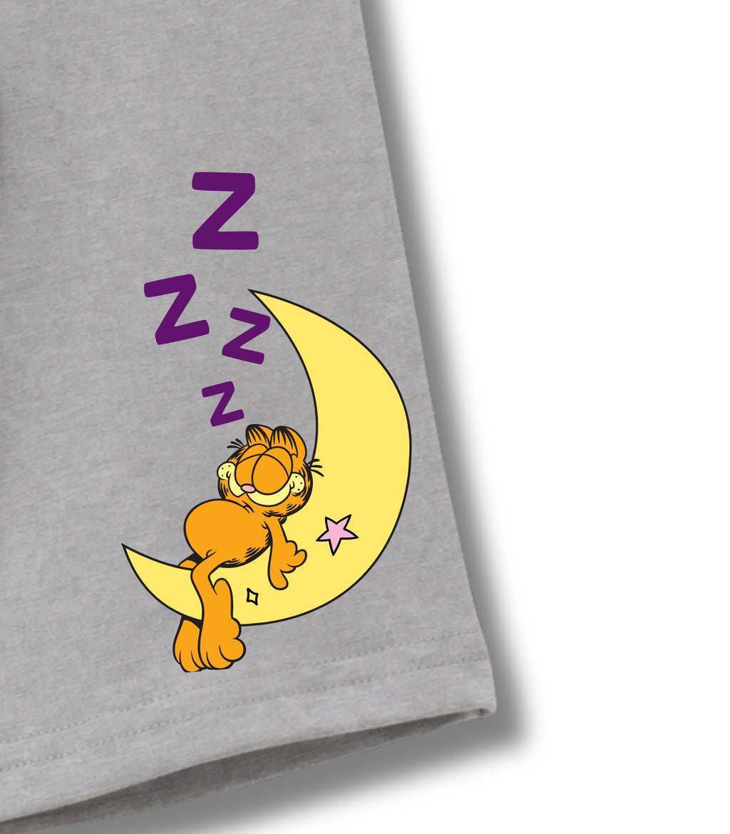 Grey Garfield Sleeping Moon Nap Time Boys Trunks