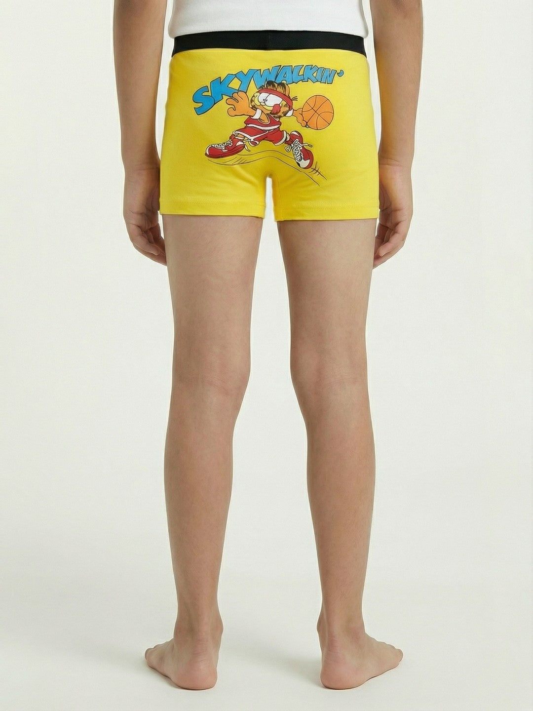 Skywalkin Printed Yellow Boys Trunks - Garfield©