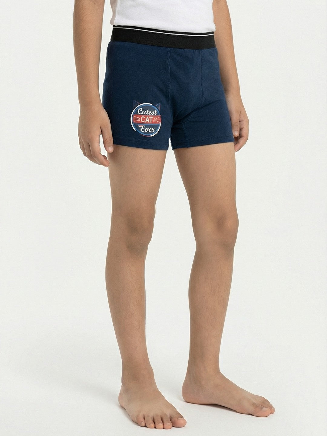 Cutest Cat Ever Printed Blue Boys Trunks - Garfield©