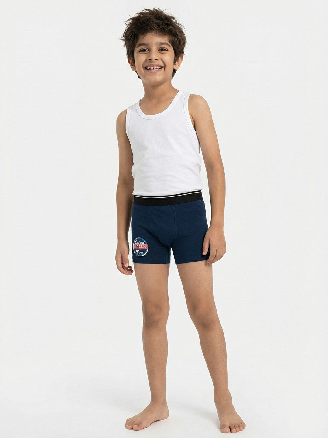 Cutest Cat Ever Printed Blue Boys Trunks - Garfield©