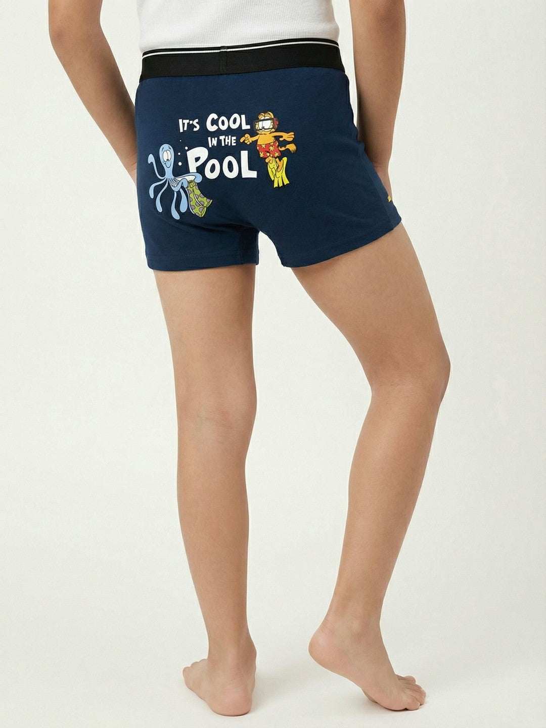 The Cat with Octopus Blue Boys Trunks - Garfield©