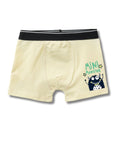 Cream Beige Mini Monster Playful Wave Boys Trunks