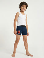 Angry Motu Printed Blue Boys Trunks - Motu Patlu©