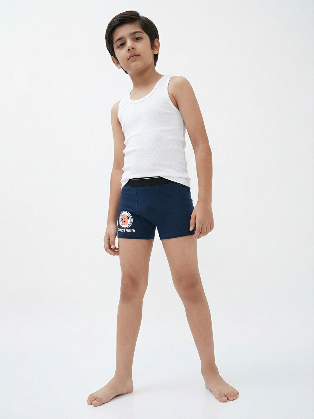 Samosa Power Printed Blue Boys Trunks - Motu Patlu©