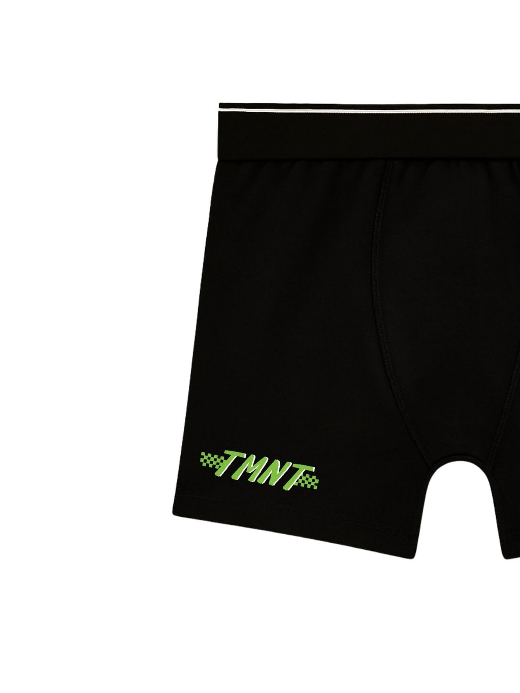 Black Boys Cotton Stretch Kids Trunks - Ninja Turtles©