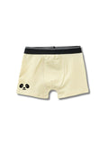 Cream Beige Cute Panda Face Smiling Boys Trunks