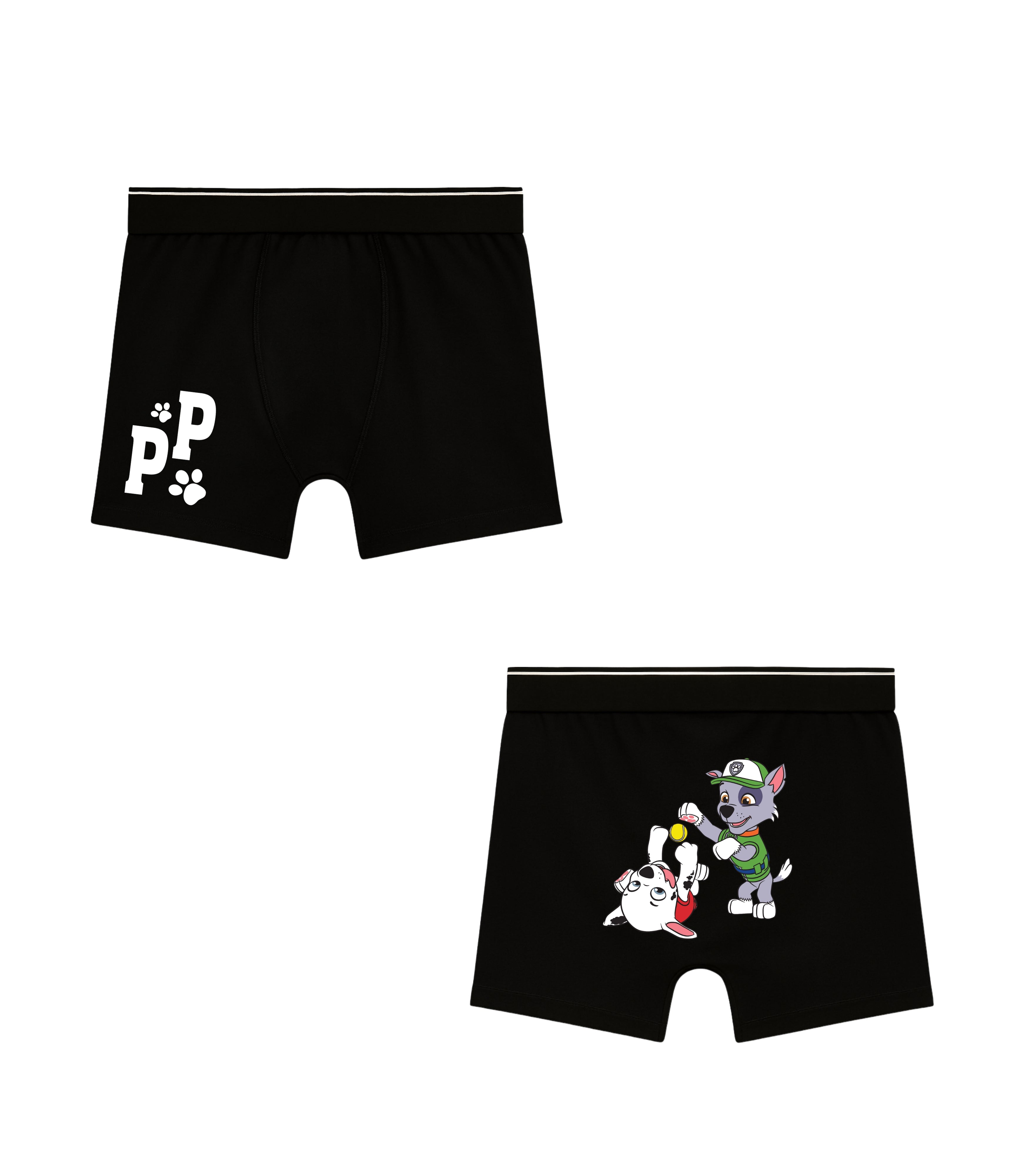 Ball Play Printed Black Boys Trunks - Paw Patrol©