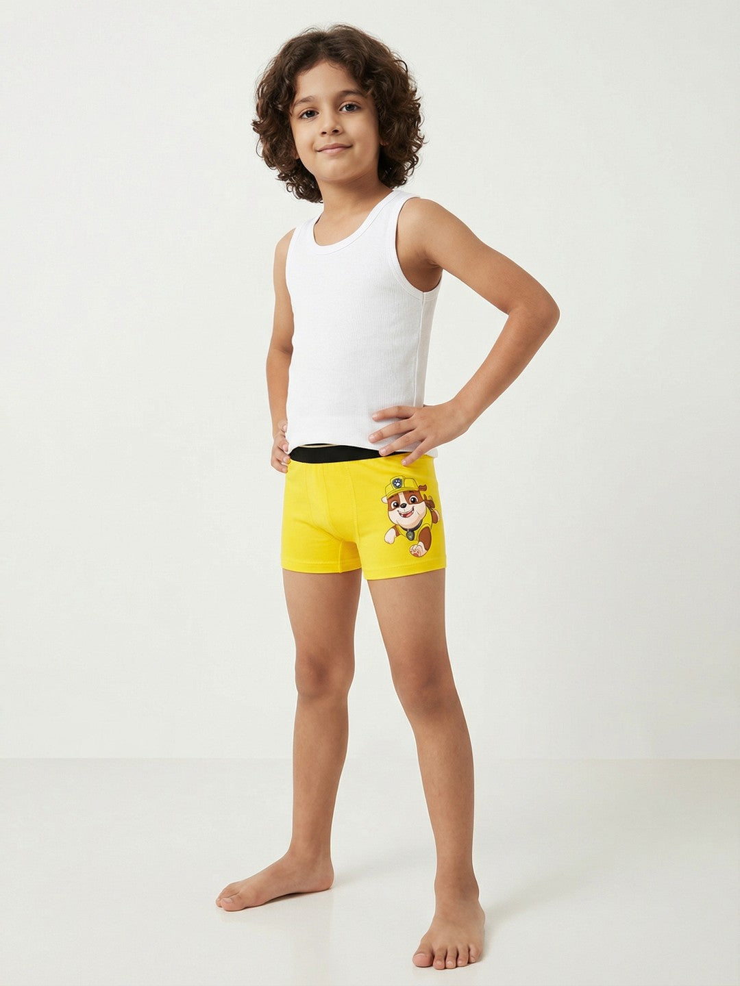 Rubble Printed Yellow Boys Trunks - Paw Patrol©