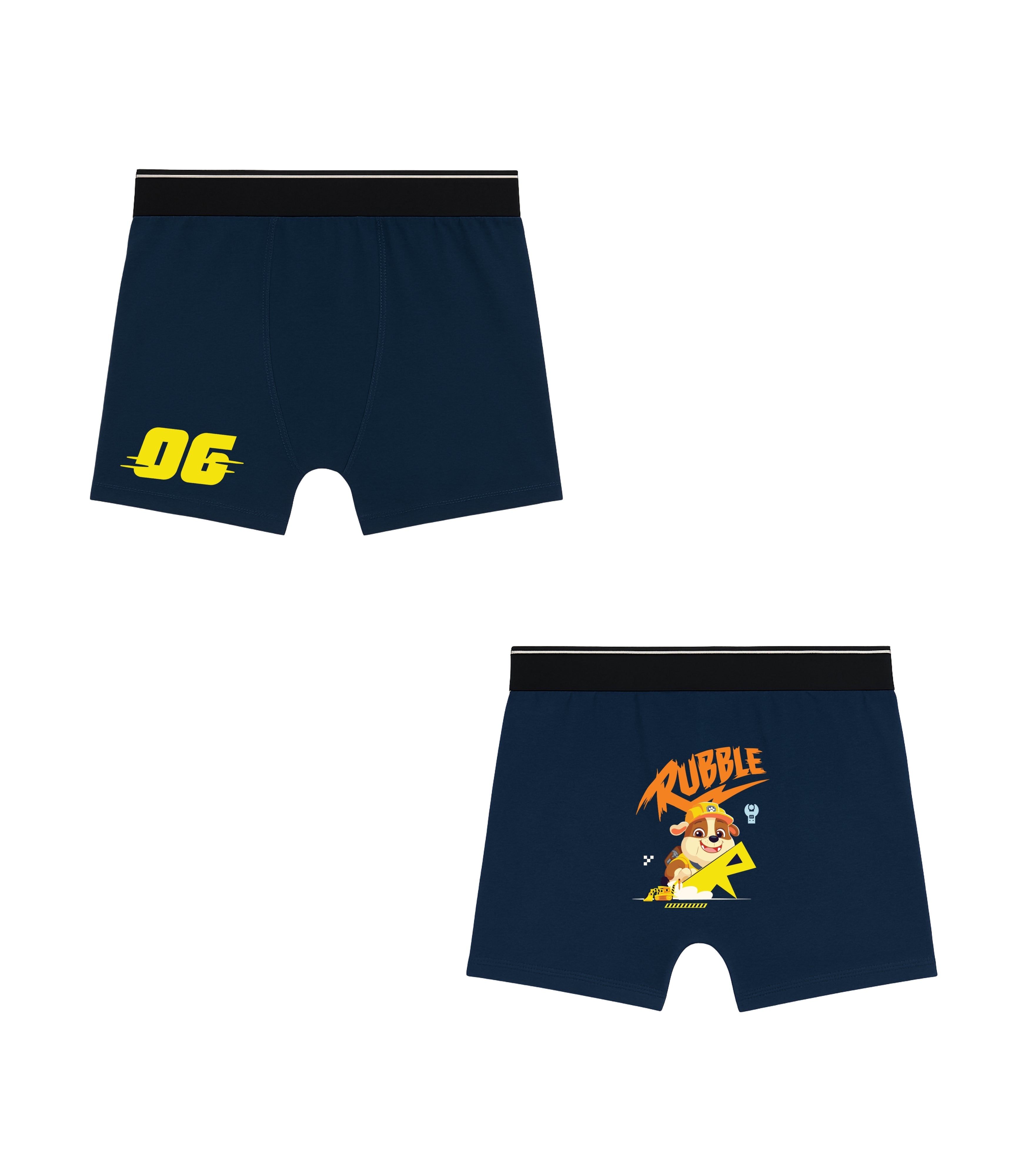 Rubble 06 Printed Blue Boys Trunks - Paw Patrol©