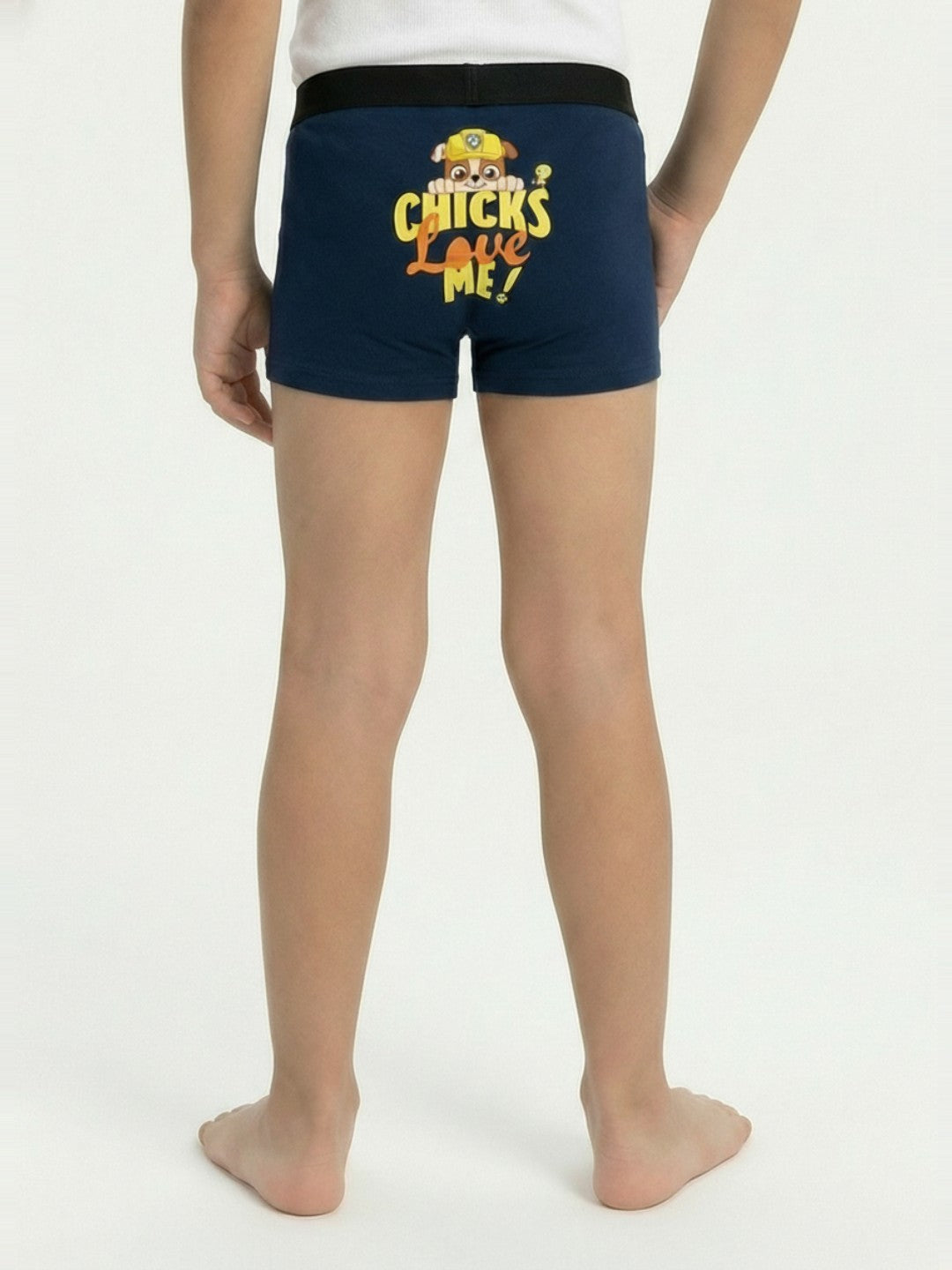 Chick & Rubble Printed Blue Boys Trunks - Paw Patrol©