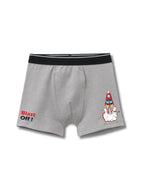 Grey Melange Rocket Blast Off Space Adventure Boys Trunks