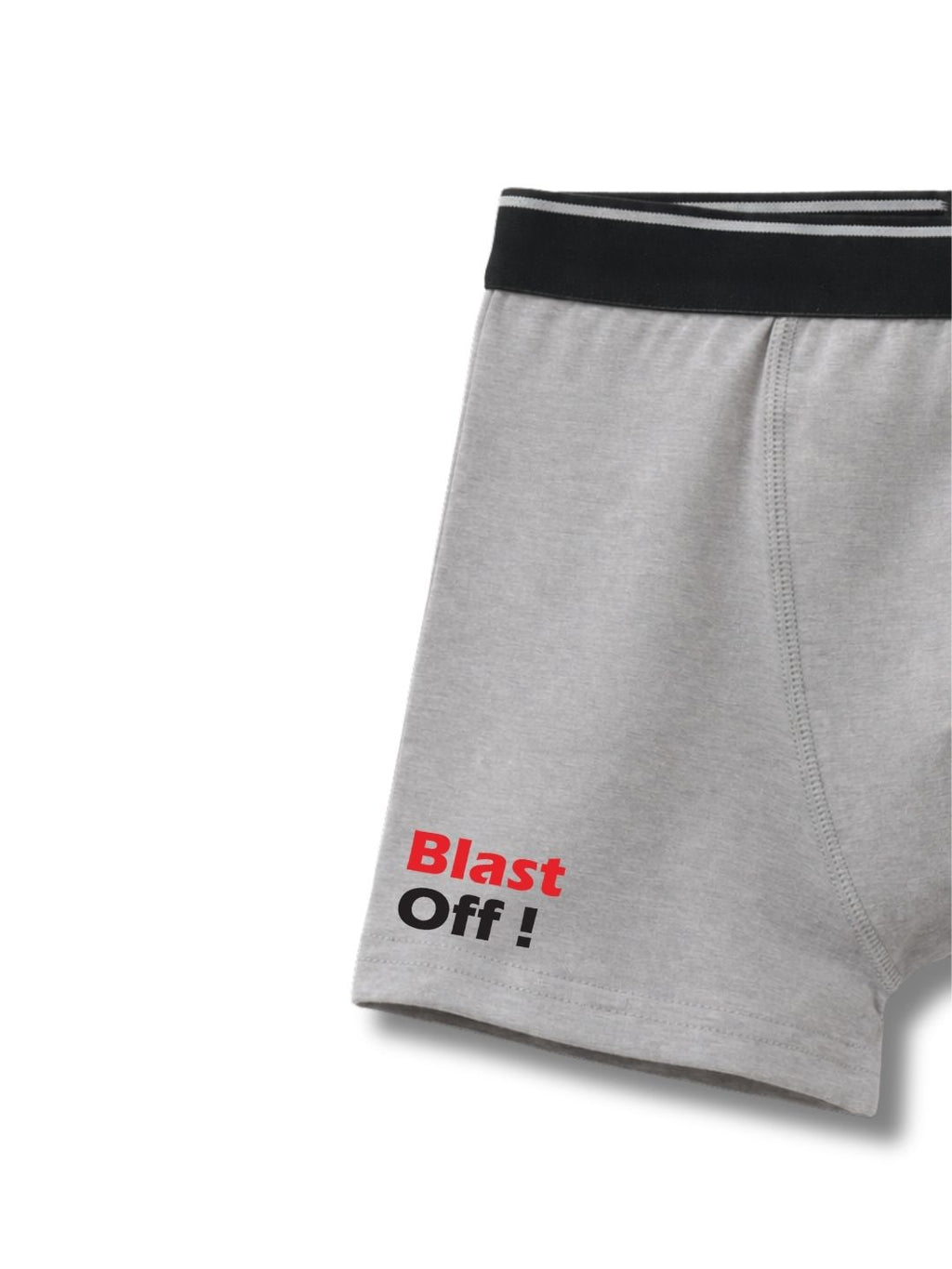 Grey Melange Rocket Blast Off Space Adventure Boys Trunks