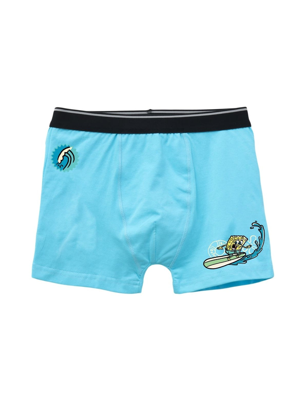 Surfing Boys Cotton Stretch Kids Trunks - SpongeBob©