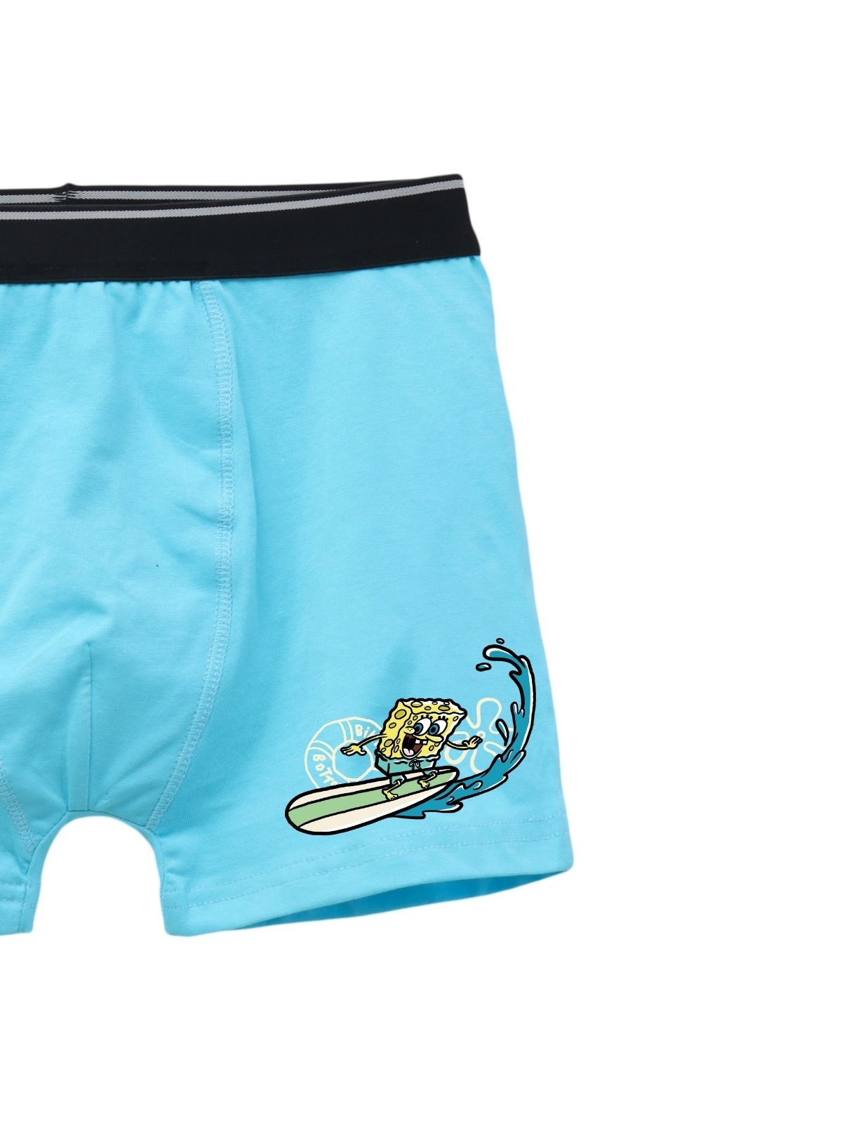 Surfing Boys Cotton Stretch Kids Trunks - SpongeBob©