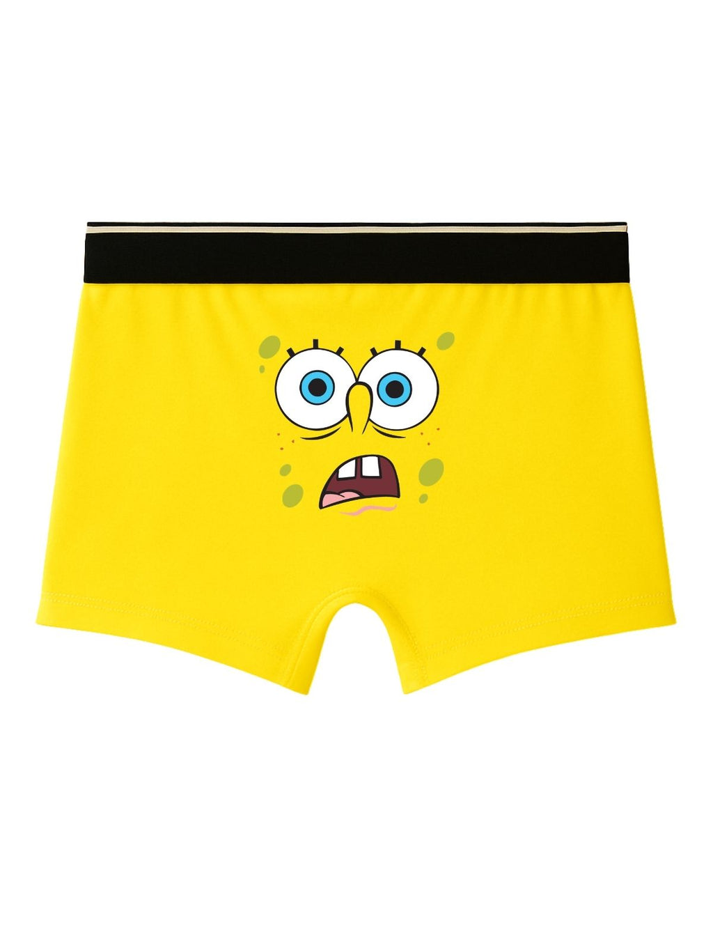 Yellow Boys Cotton Stretch Kids Trunks - SpongeBob©