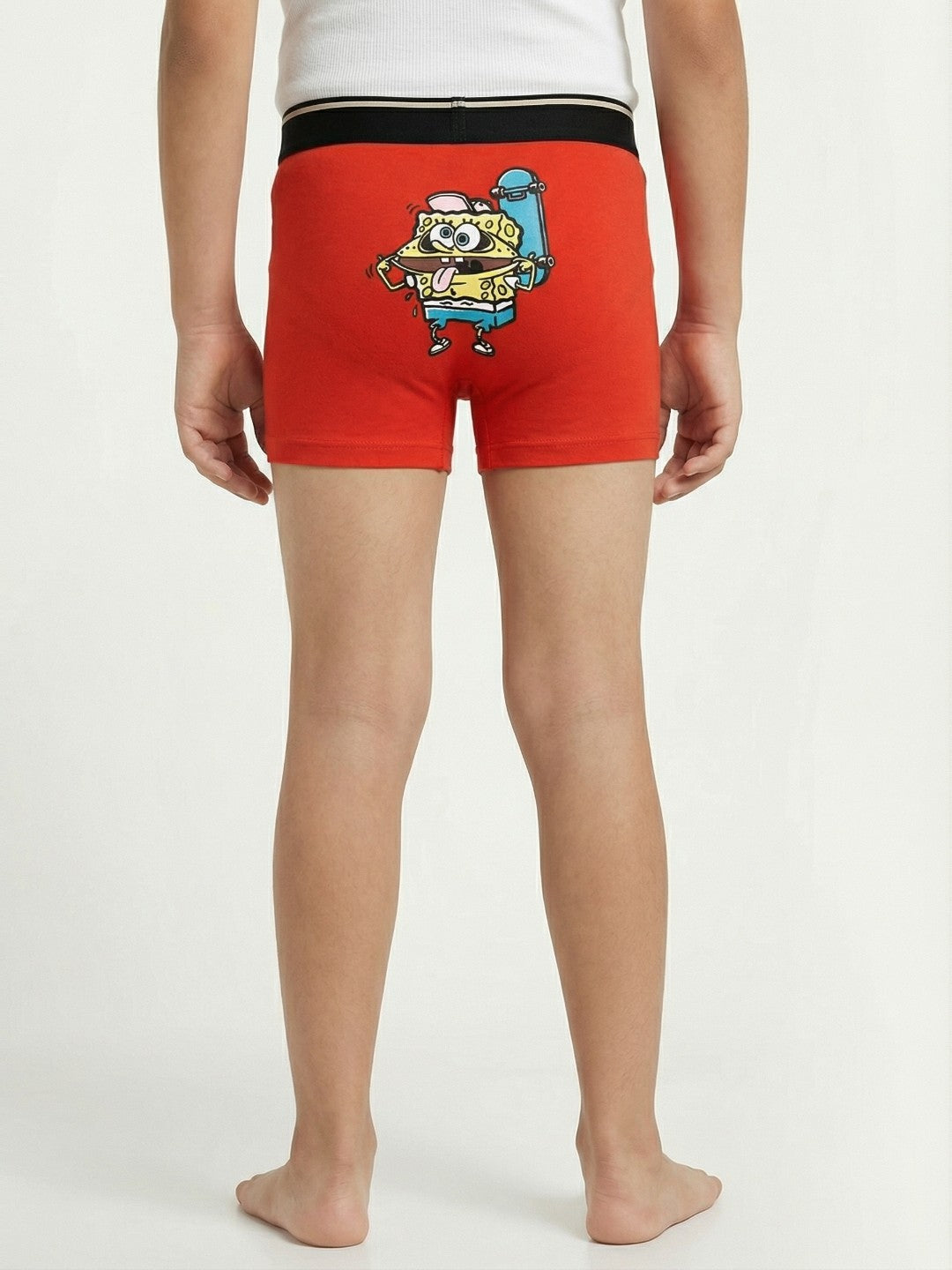Skate with Spongebob Red Boys Trunks - SpongeBob©