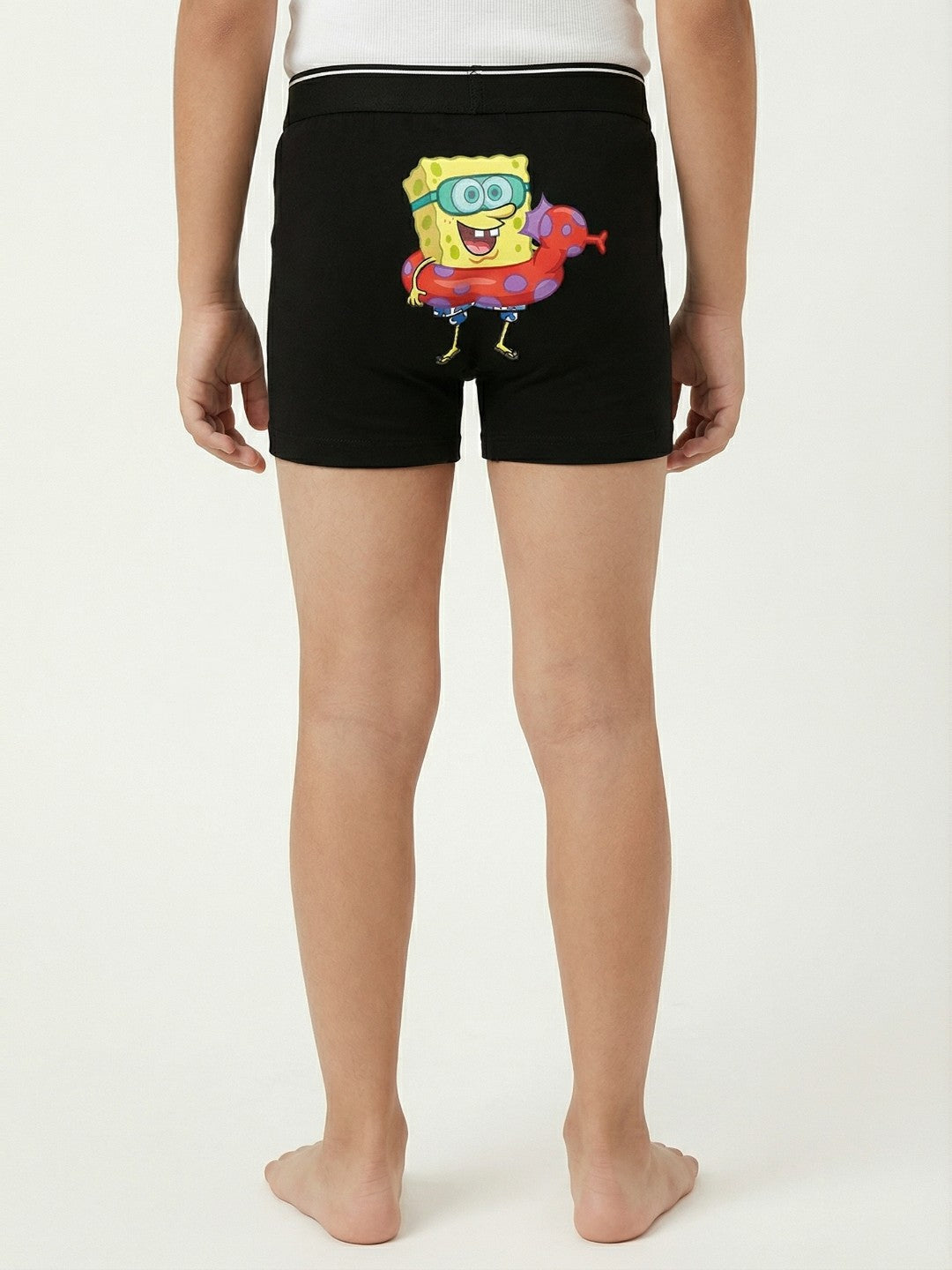 Swim with Spongebob Black Boys Trunks - SpongeBob©