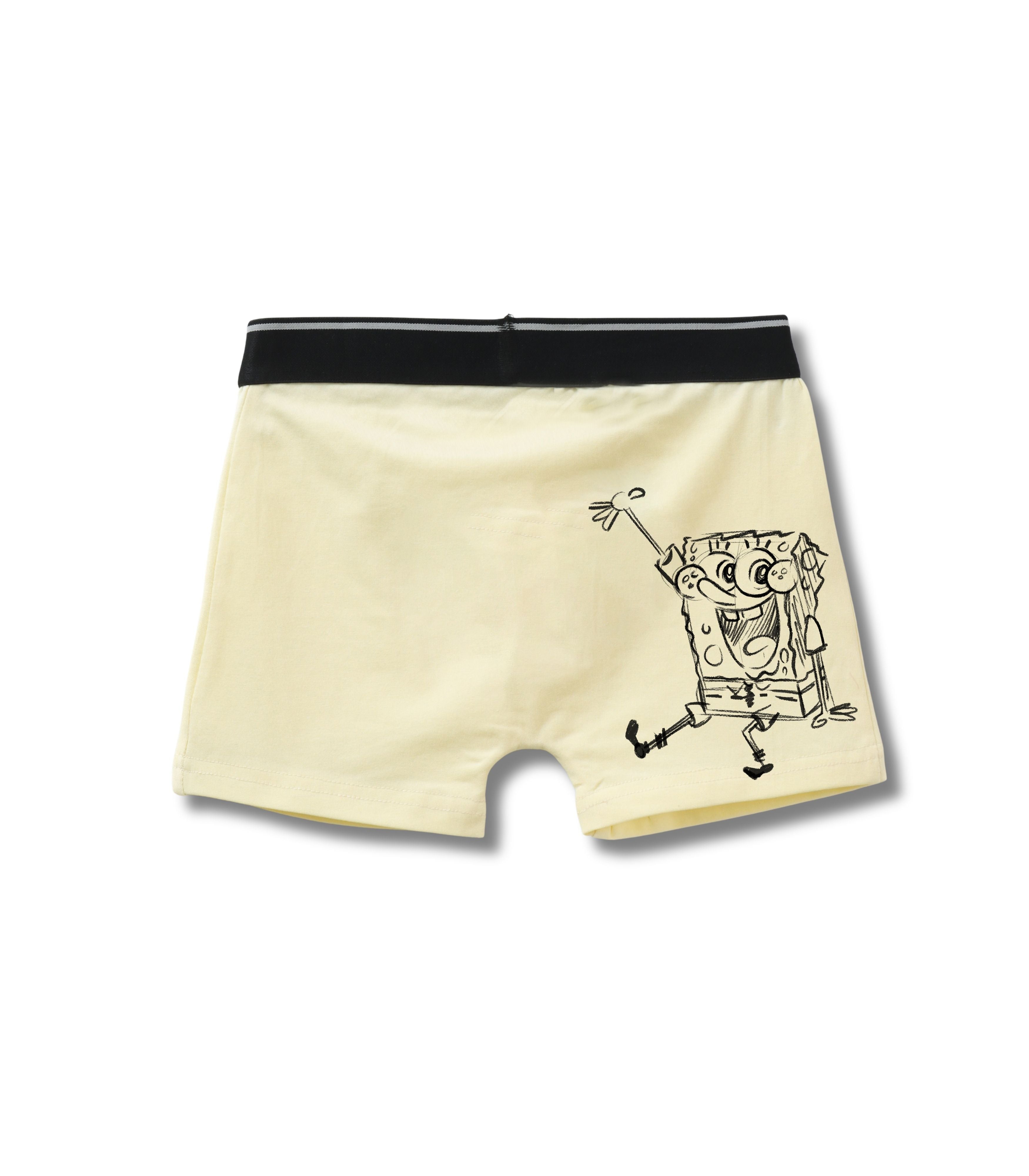 Cream Yellow SpongeBob SB Classic Boys Trunks