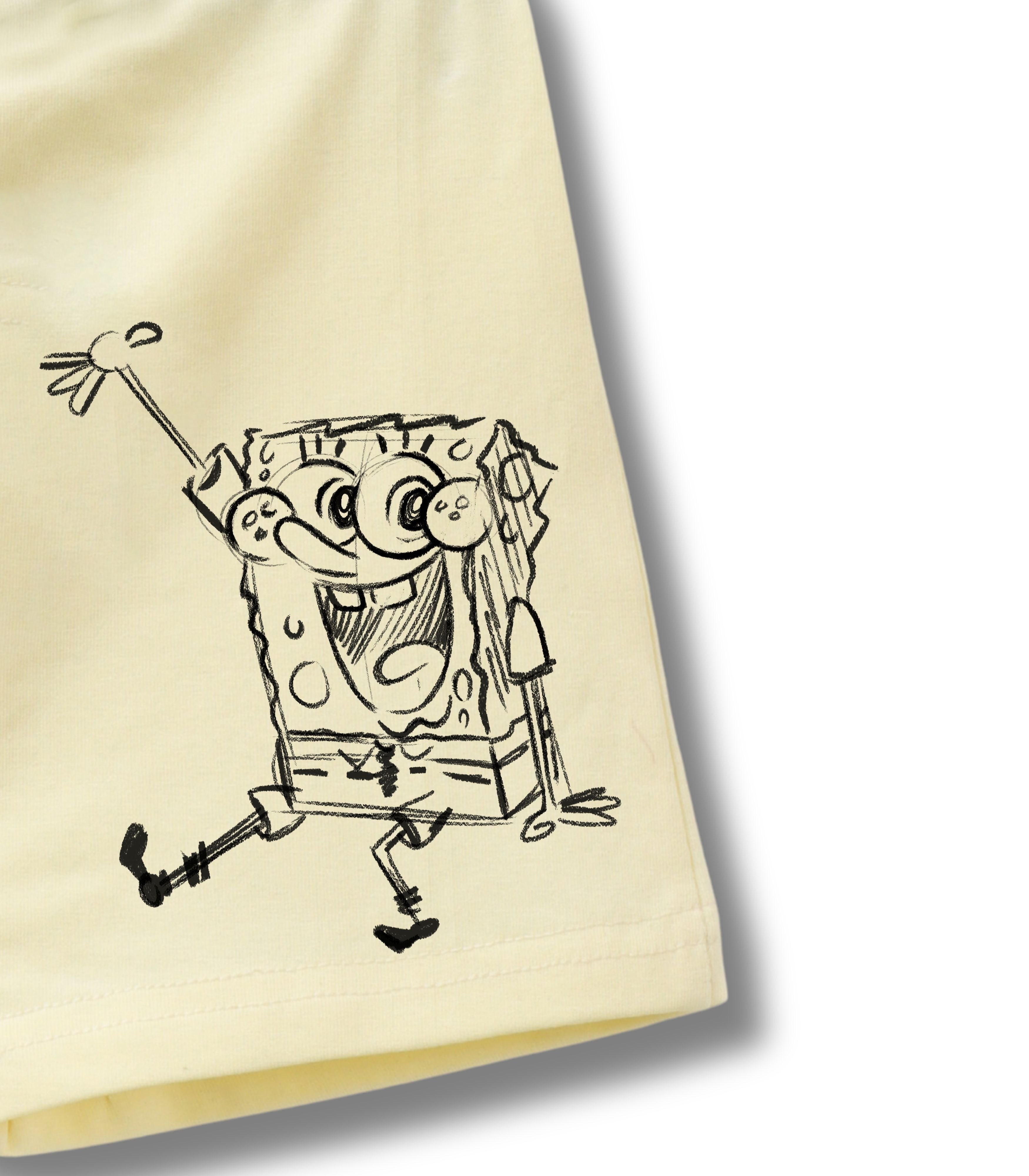 Cream Yellow SpongeBob SB Classic Boys Trunks