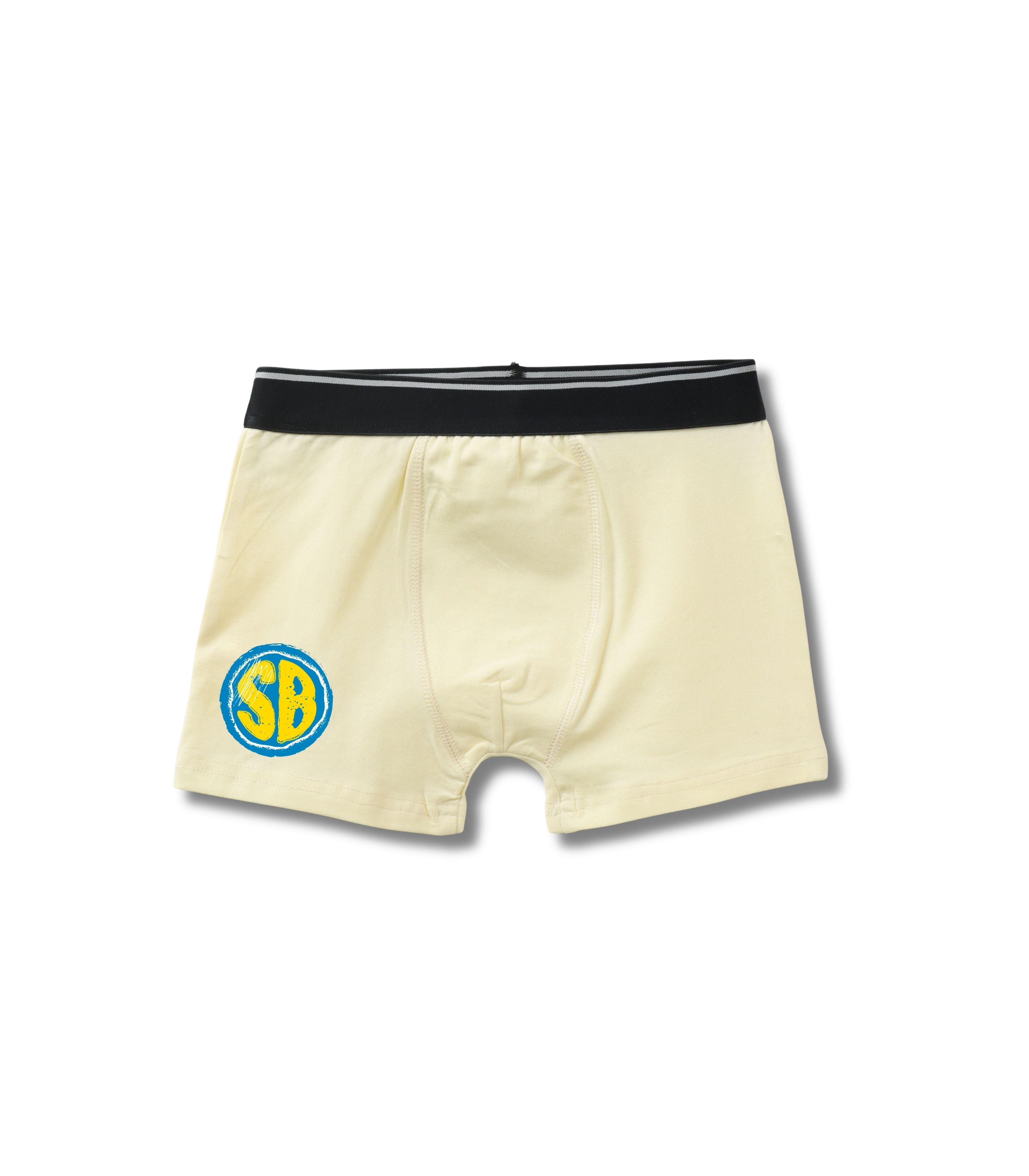 Cream Yellow SpongeBob SB Classic Boys Trunks