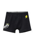 Navy Blue Cool Skeleton Lightning Action Boys Trunks