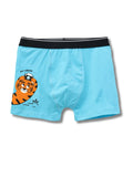 Sky Blue Cute Tiger Taking Selfie Boys Trunks