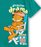 Teal Green Garfield “Director of My Own Drama” Kids T-Shirt
