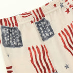 American Flag Print Kids Full Sleeve T-Shirt & Pyjama Set