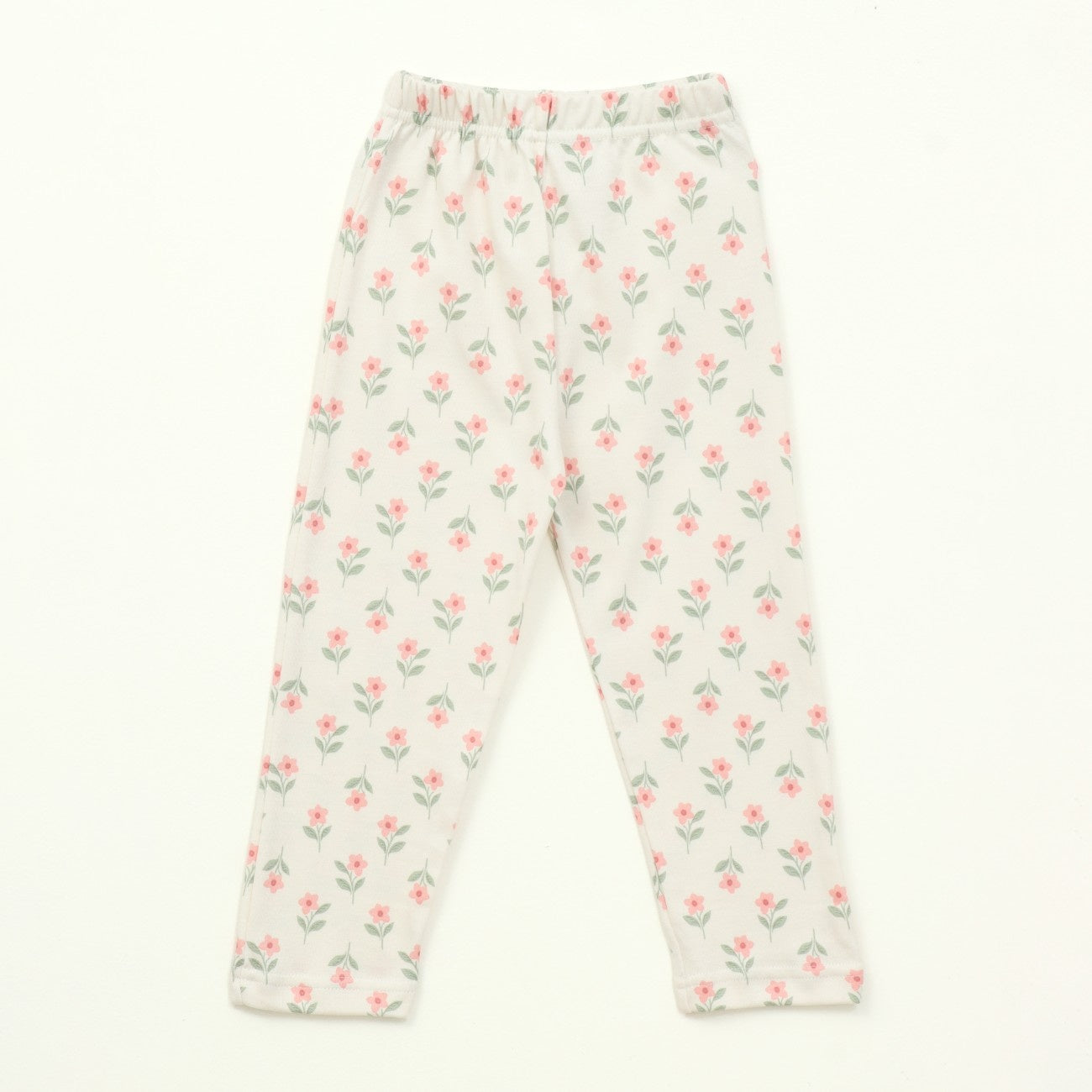 Mini Floral Print Kids Full Sleeve T-Shirt & Pyjama Set