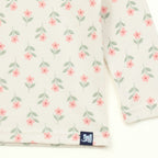 Mini Floral Print Kids Full Sleeve T-Shirt & Pyjama Set