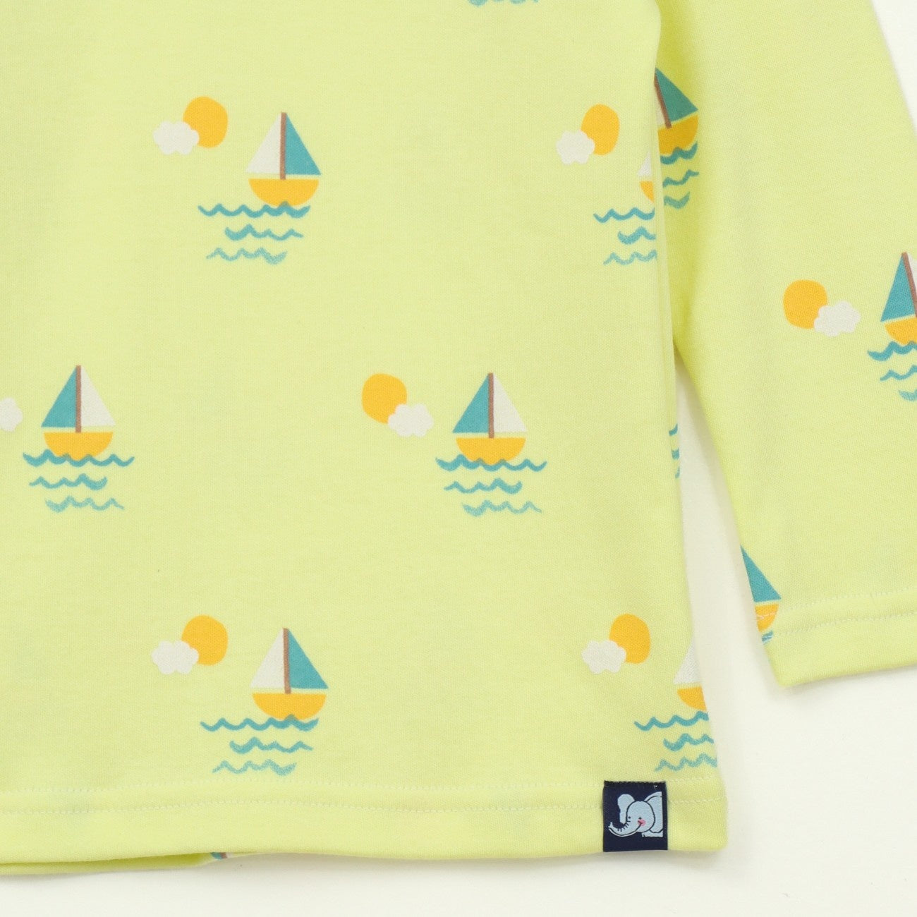 Sunny Sailboat Print Kids Full Sleeve T-Shirt & Pyjama Set