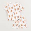 White Safari Cheetah Print Kids Co-Ord Set