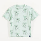 Mint Green Koala Print Kids Co-Ord Set