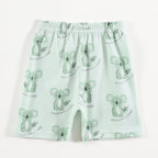 Mint Green Koala Print Kids Co-Ord Set