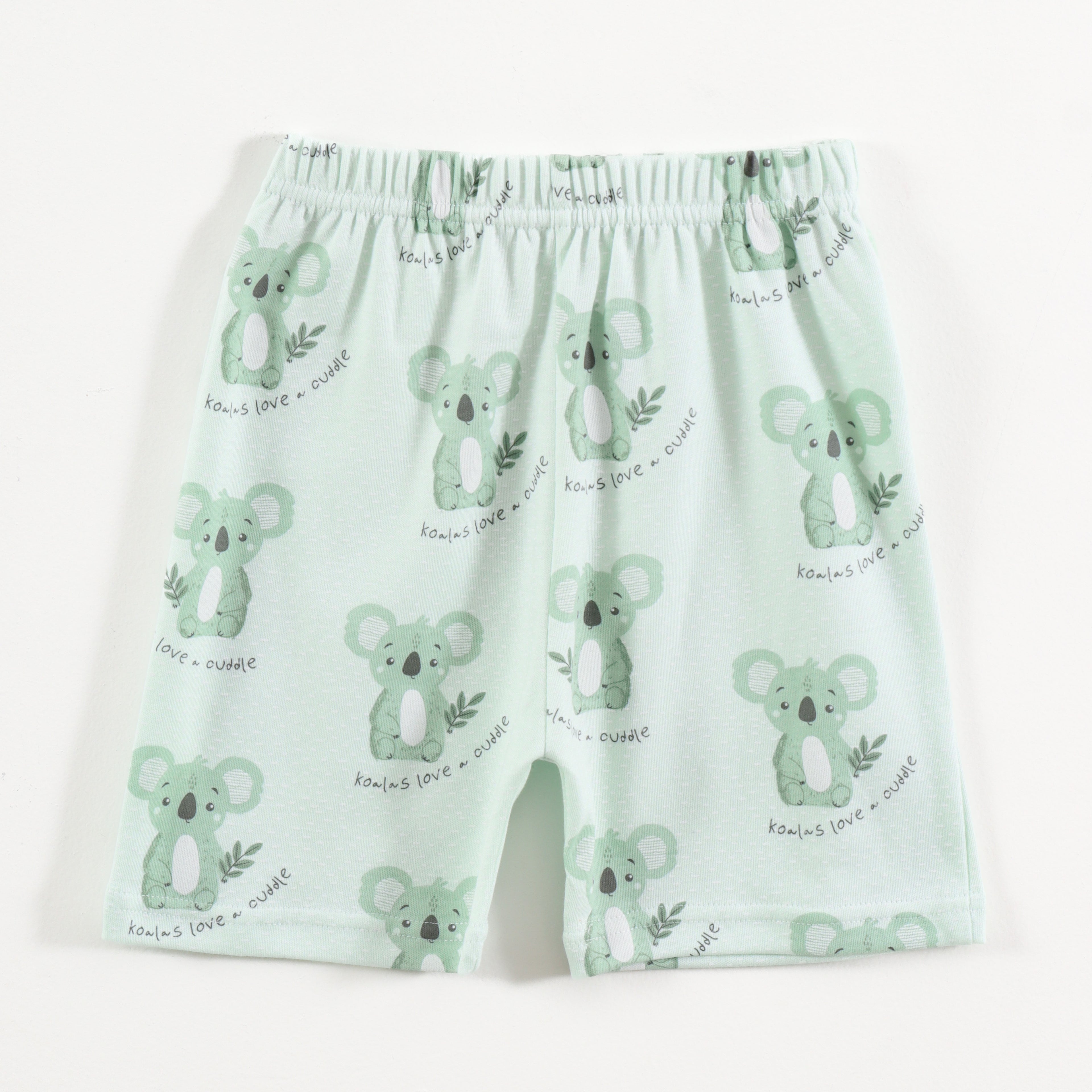 Mint Green Koala Print Kids Co-Ord Set