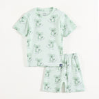 Mint Green Koala Print Kids Co-Ord Set