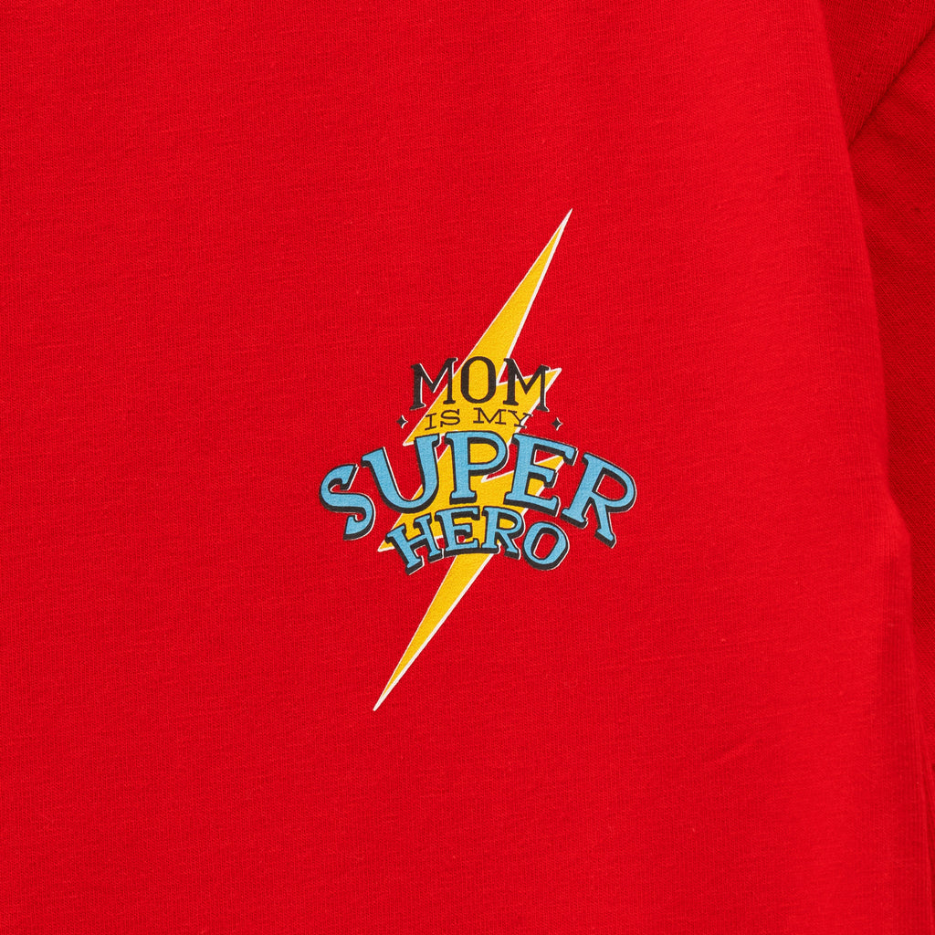 Supermom Bolt Kids T-Shirt - Red