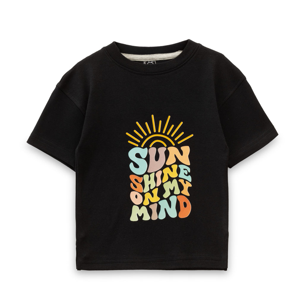 Sunshine On My Mind Typography Kids T-Shirt